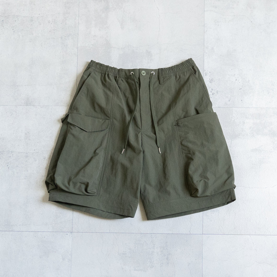NULL TOKYO  OUT SIDE SHORT PANTS- OLIVE -