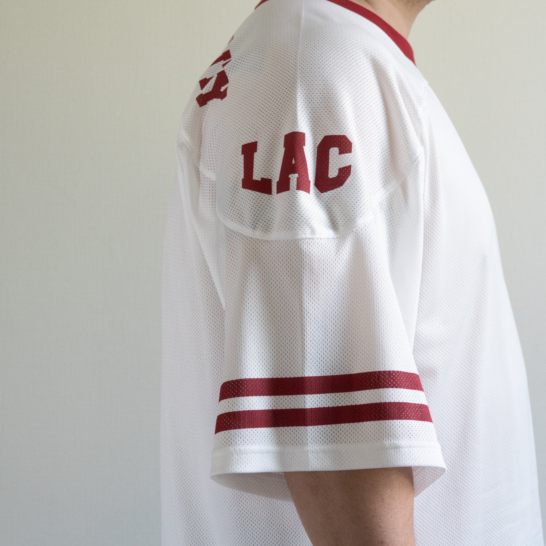 MESH FOOTBALL BIG TEE -WHITE- – TENG STORE OSAKA