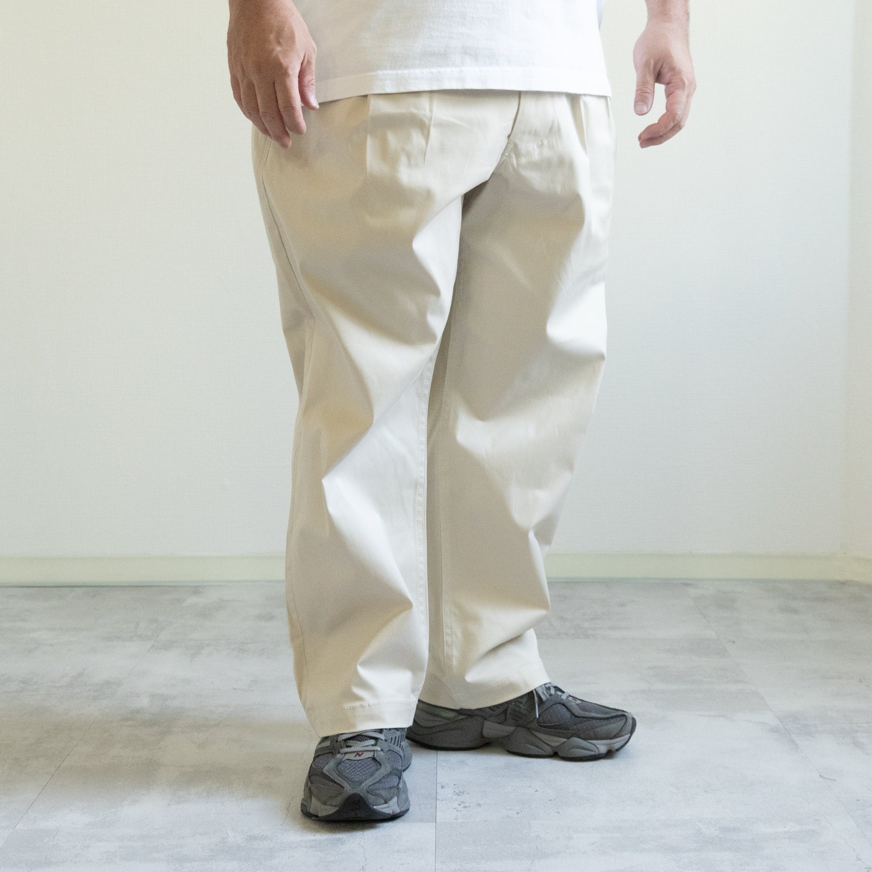 DOUBLE TACK CHINO - IVORY - – TENG STORE OSAKA