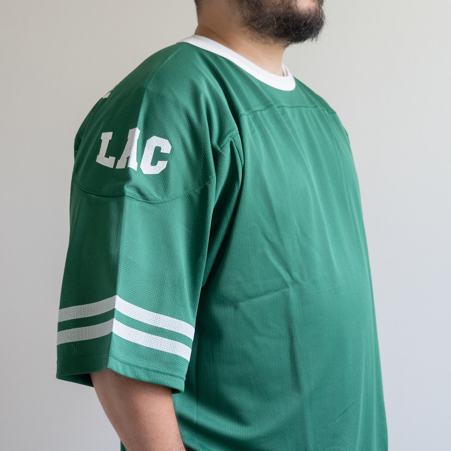 MESH FOOTBALL BIG TEE -GREEN- – TENG STORE OSAKA