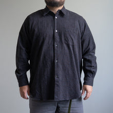 画像をギャラリービューアに読み込む, FUJITO B/S WORK SHIRT　ブラウンチェック　大きめサイズ　ビッグサイズ　シャツ　大きいサイズメンズ　テングストア大阪
