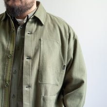 画像をギャラリービューアに読み込む, SASHIKO COVERALL - OLIVE -
