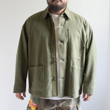 画像をギャラリービューアに読み込む, SASHIKO COVERALL - OLIVE -
