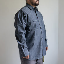 画像をギャラリービューアに読み込む, NIGEL CABOURN　NEW MEDICAL SHIRT　インディゴ　シャツ　大きいサイズ　メンズ　テングストア大阪
