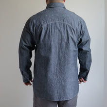 画像をギャラリービューアに読み込む, NIGEL CABOURN　NEW MEDICAL SHIRT　インディゴ　シャツ　大きいサイズ　メンズ　テングストア大阪
