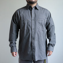 Load image into Gallery viewer, NIGEL CABOURN　NEW MEDICAL SHIRT　チャコールグレイ　シャツ　大きいサイズ　メンズ　テングストア大阪
