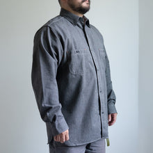 画像をギャラリービューアに読み込む, NIGEL CABOURN　NEW MEDICAL SHIRT　チャコールグレイ　シャツ　大きいサイズ　メンズ　テングストア大阪
