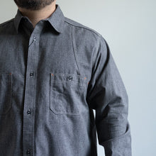 Load image into Gallery viewer, NIGEL CABOURN　NEW MEDICAL SHIRT　チャコールグレイ　シャツ　大きいサイズ　メンズ　テングストア大阪
