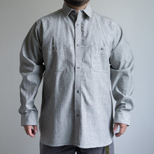 画像をギャラリービューアに読み込む, NIGEL CABOURN　NEW MEDICAL SHIRT　ライトグレイ　シャツ　大きいサイズ　メンズ　テングストア大阪
