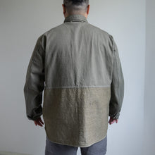 画像をギャラリービューアに読み込む, NIGEL CABOURN　UTILITY SHIRT TYPE2 　10oz DENIM　グリーン　シャツ　大きいサイズ　メンズ　テングストア大阪
