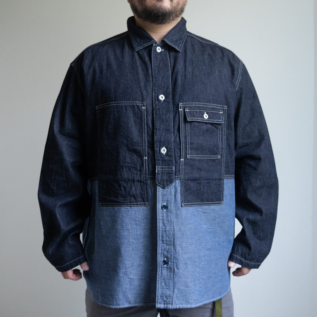 UTILITY SHIRT TYPE2 - 10oz DENIM- INDIGO -