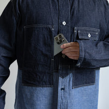 Load image into Gallery viewer, Utility Shirt Type2 -10oz Denim- Indigo-
