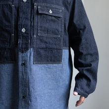 Load image into Gallery viewer, Utility Shirt Type2 -10oz Denim- Indigo-
