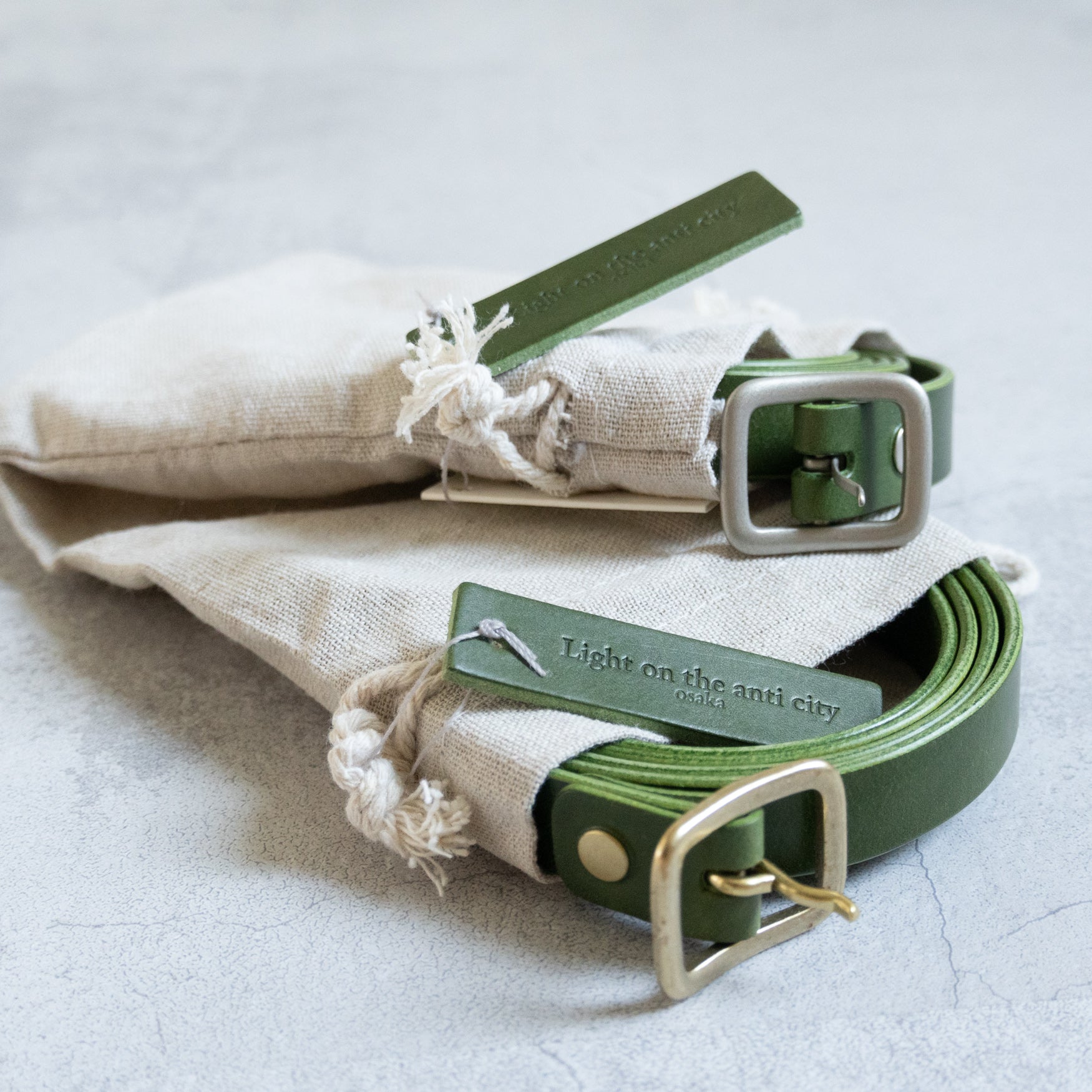 百愛 mertra レザー バックル ベルト グリーン 百愛様 専用 mertra レザー バックル ベルト グリーン