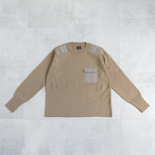 画像をギャラリービューアに読み込む, NON DOWN MILITARY CREW KNIT - L.MOCHA -
