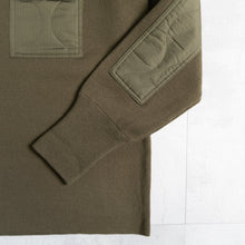 Load image into Gallery viewer, Non Down Military Crew Knit -D.OLIVE-
