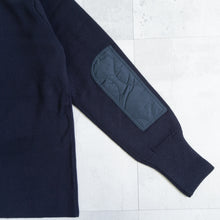 画像をギャラリービューアに読み込む, NON DOWN MILITARY CREW KNIT - D.NAVY -
