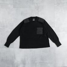 画像をギャラリービューアに読み込む, NON DOWN MILITARY CREW KNIT - BLACK -
