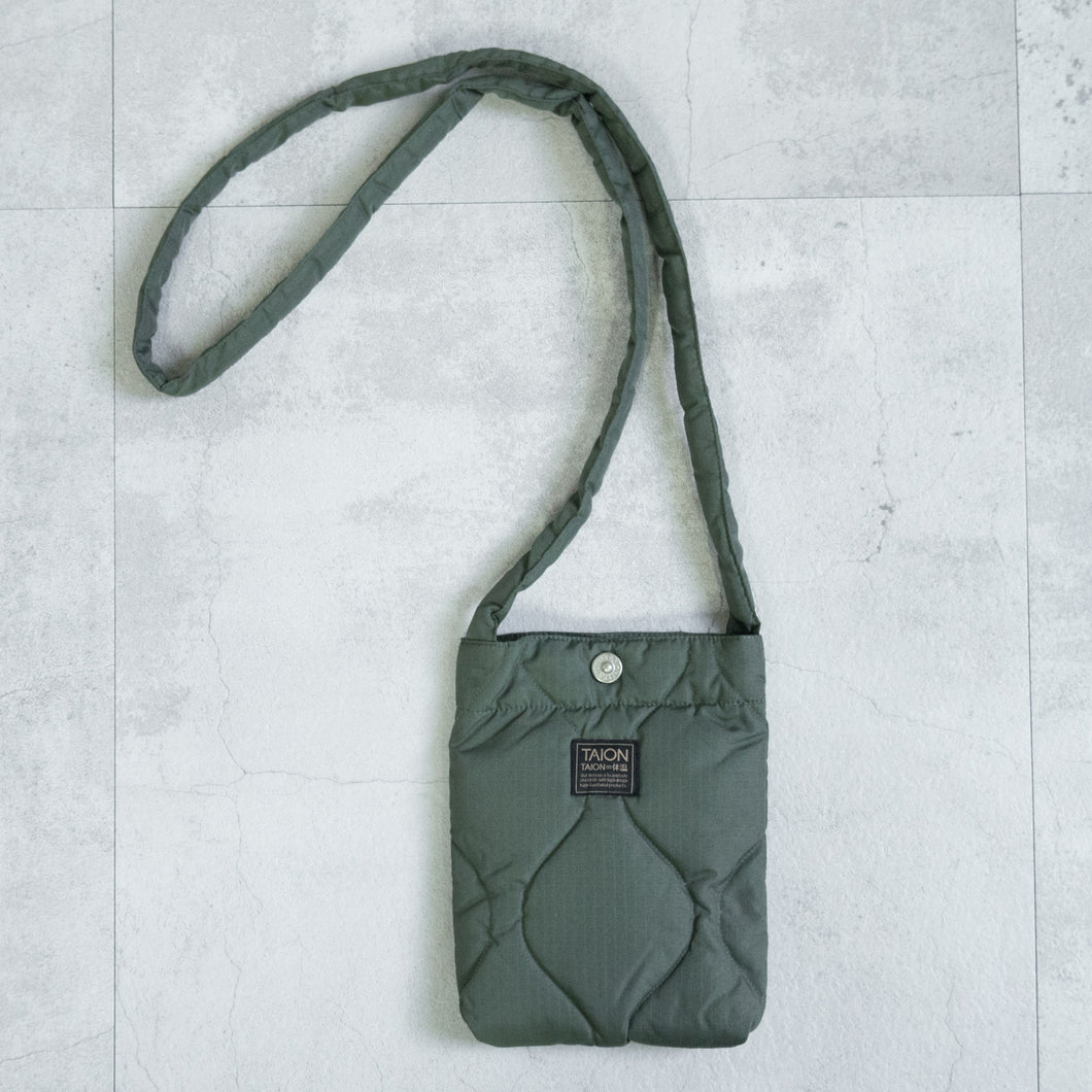 MILITARY CROSSBODY DOWN BAG - OLIVE-