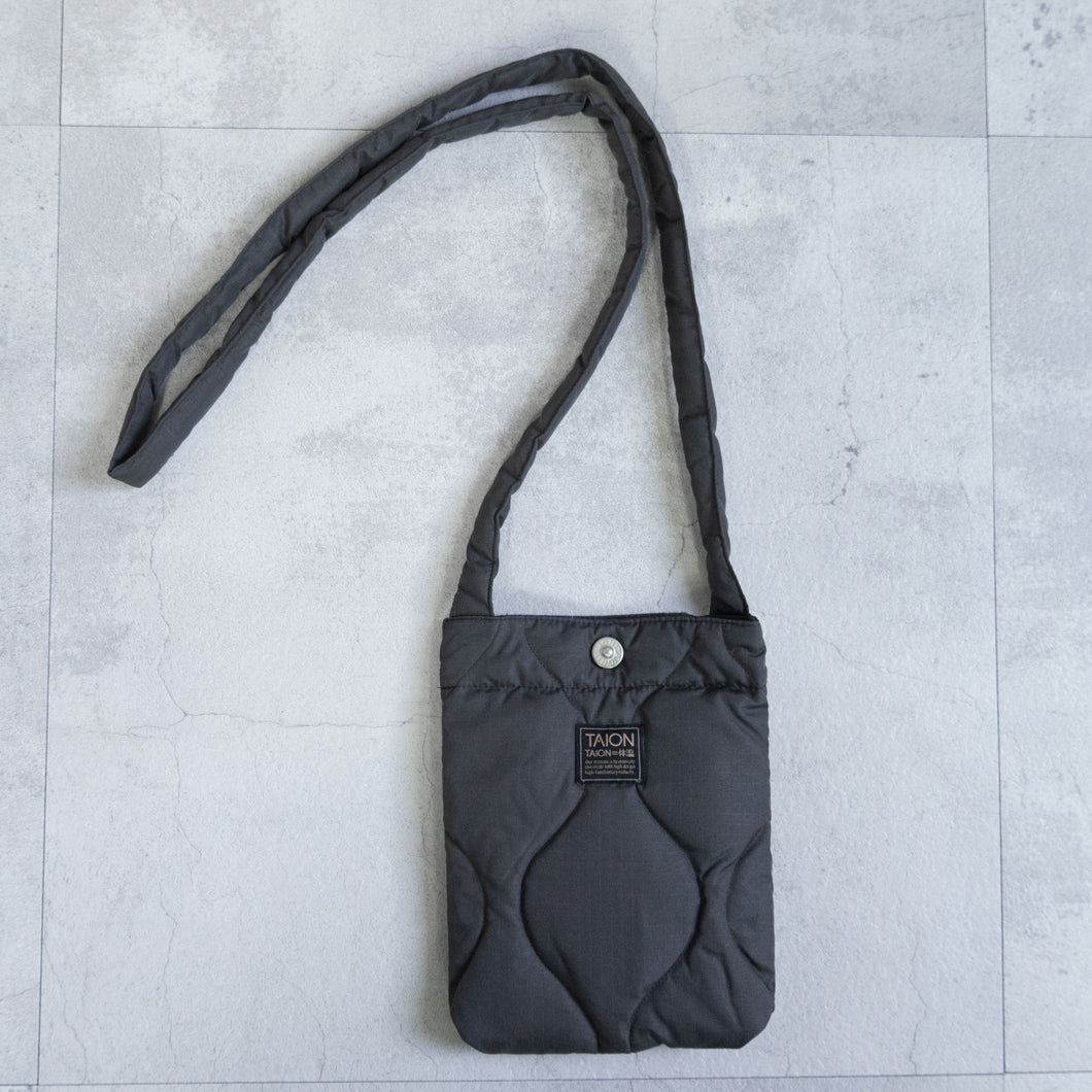 MILITARY CROSSBODY DOWN BAG - CHARCOAL -