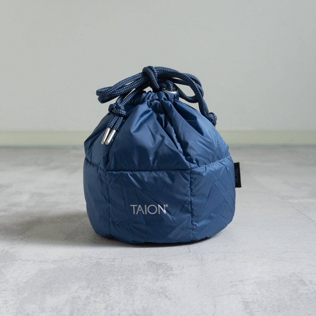 Drawstring Down Bag -D.blue-