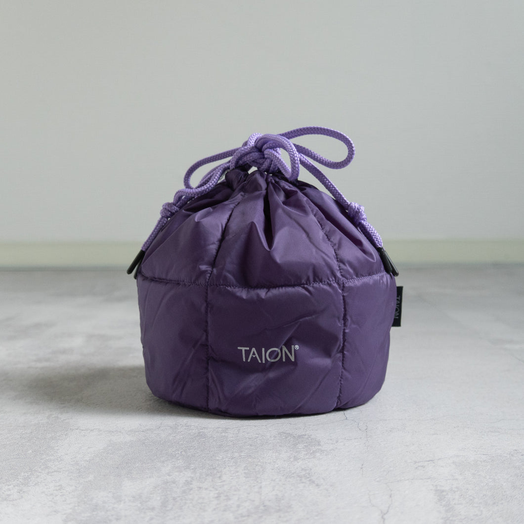 Drawstring Down Bag -D.Purple-