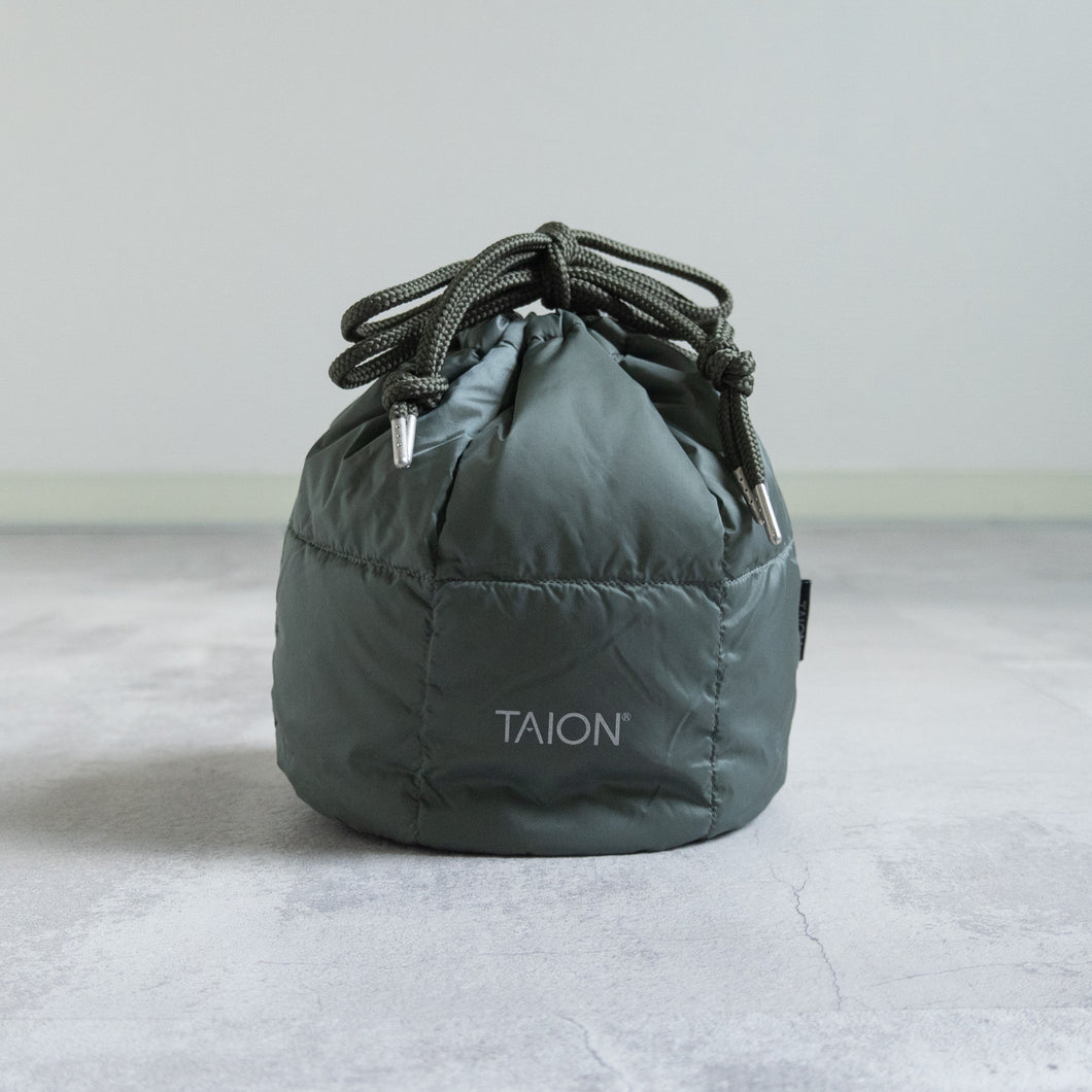 Drawstring Down Bag -D.SAGE GREEN-