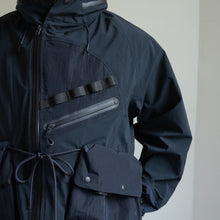 画像をギャラリービューアに読み込む, ALL WEATHER DOUBLE ACTION 2WAY COLLAR JACKET -NAVY-
