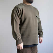 Load image into Gallery viewer, Non Down Military Crew Knit -D.OLIVE-
