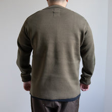 Load image into Gallery viewer, Non Down Military Crew Knit -D.OLIVE-
