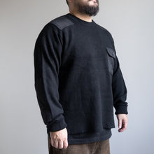 画像をギャラリービューアに読み込む, NON DOWN MILITARY CREW KNIT - BLACK -
