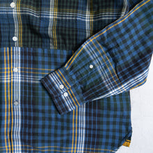 画像をギャラリービューアに読み込む, HORIZONTAL PANEL CAMP SHIRTS -BLUE CHECK -
