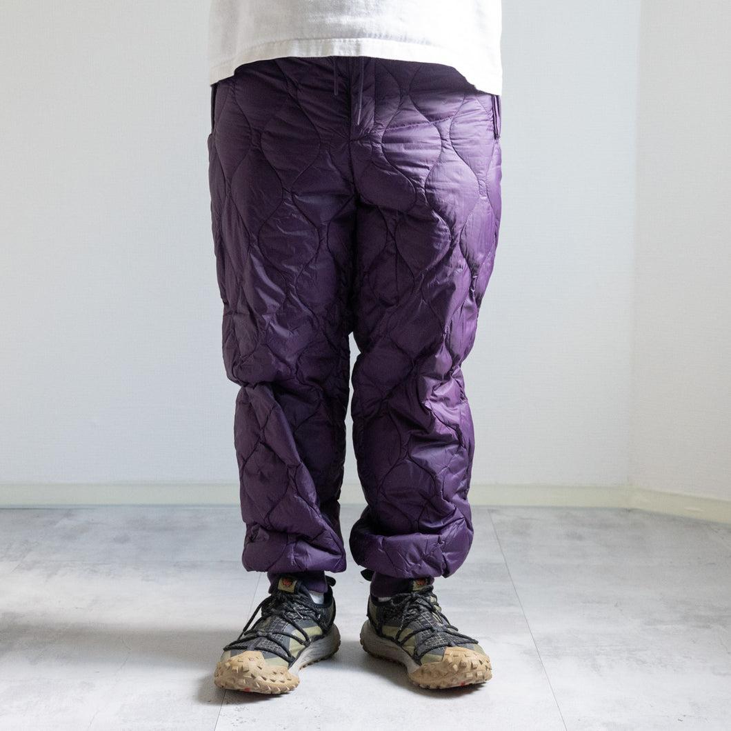 MILITARY SOFT SHELL DOWN PANTS - D.PURPLE -