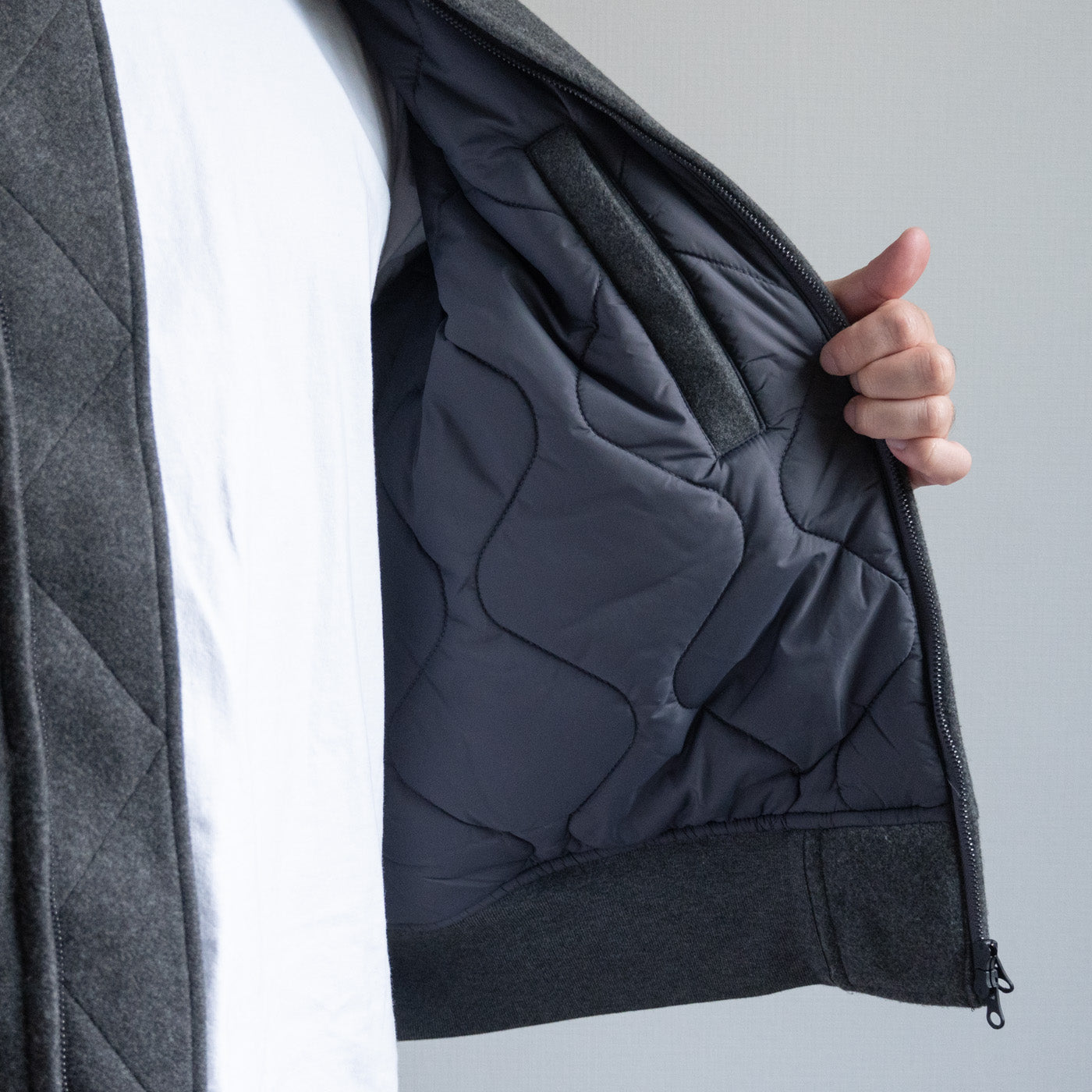 MELTON MA-1 JACKET - GRAY - – TENG STORE OSAKA