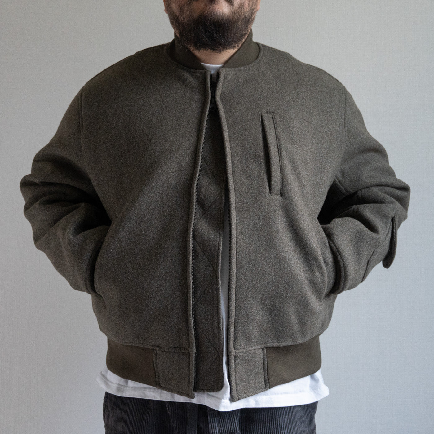 MELTON MA-1 JACKET - BROWN - – TENG STORE OSAKA