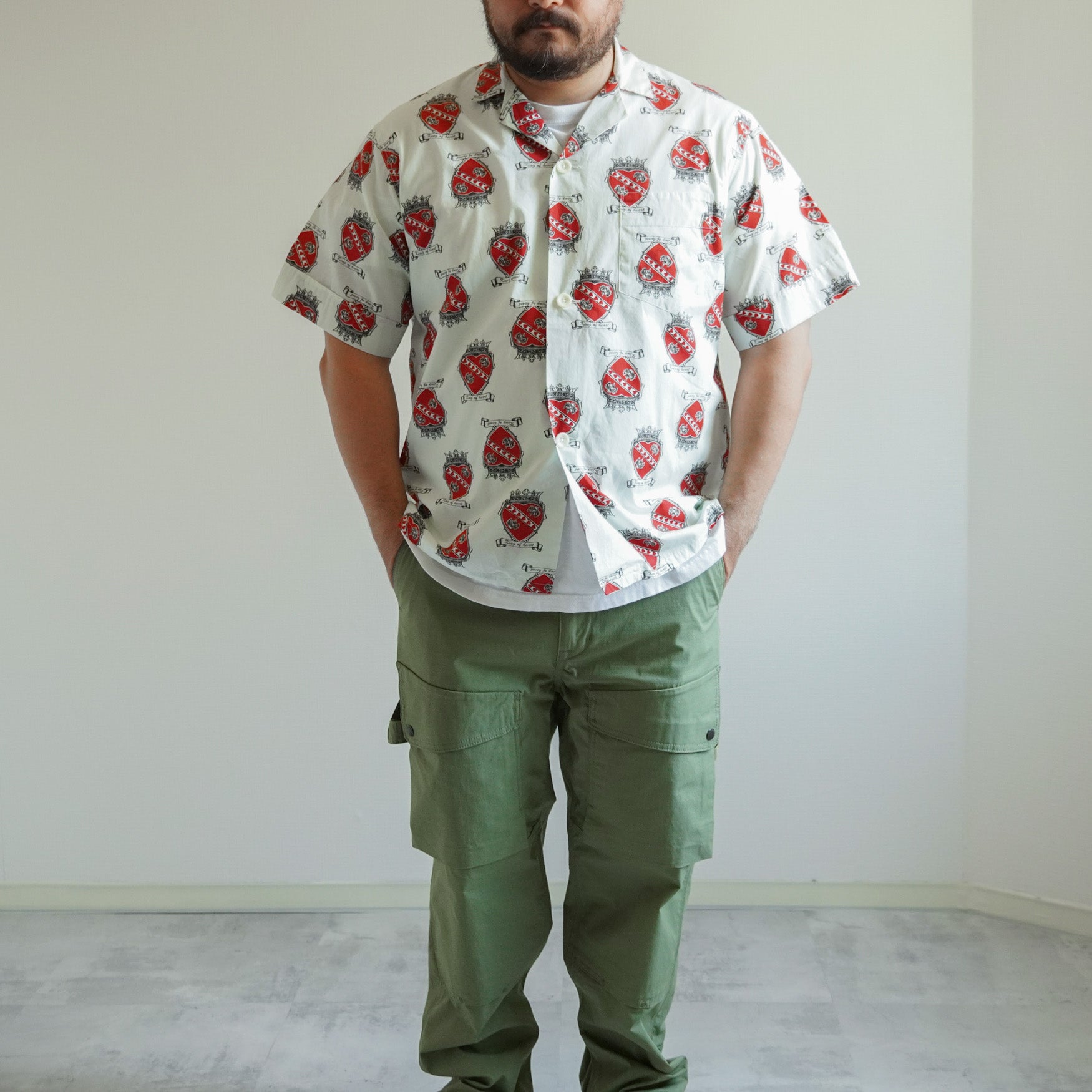 TOWNCRAFT】PRINTED PAJAMA SS SHIRTS【美品】 - シャツ