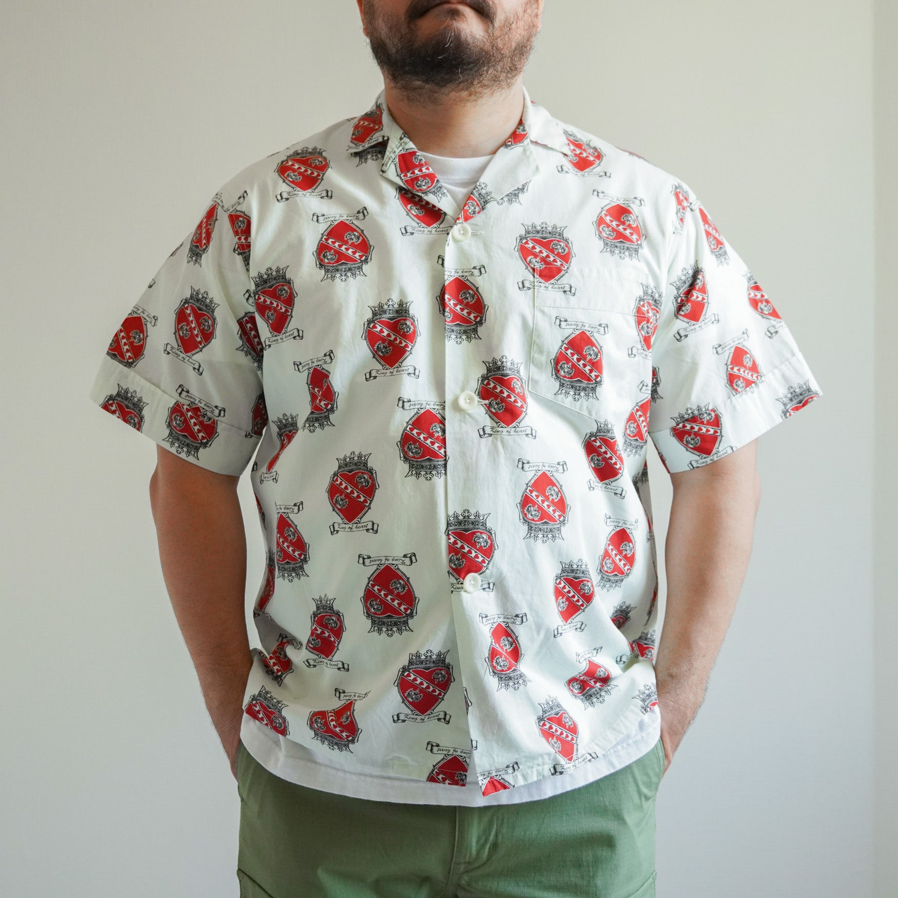 【TOWNCRAFT】PRINTED PAJAMA SS SHIRTS【美品】