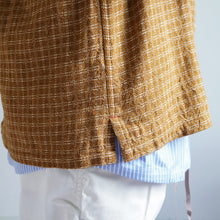 Load image into Gallery viewer, Handwoven Sashiko Foreman Shirts --camel-
