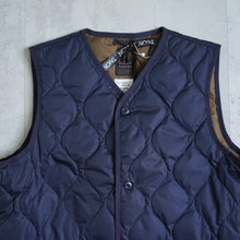 Load image into Gallery viewer, MILITARY V Neck Button Down Vest -Dark Navy-

