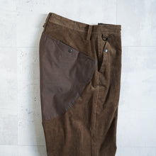 Load image into Gallery viewer, Courduroy Wide Tapered Pants --BROWN-
