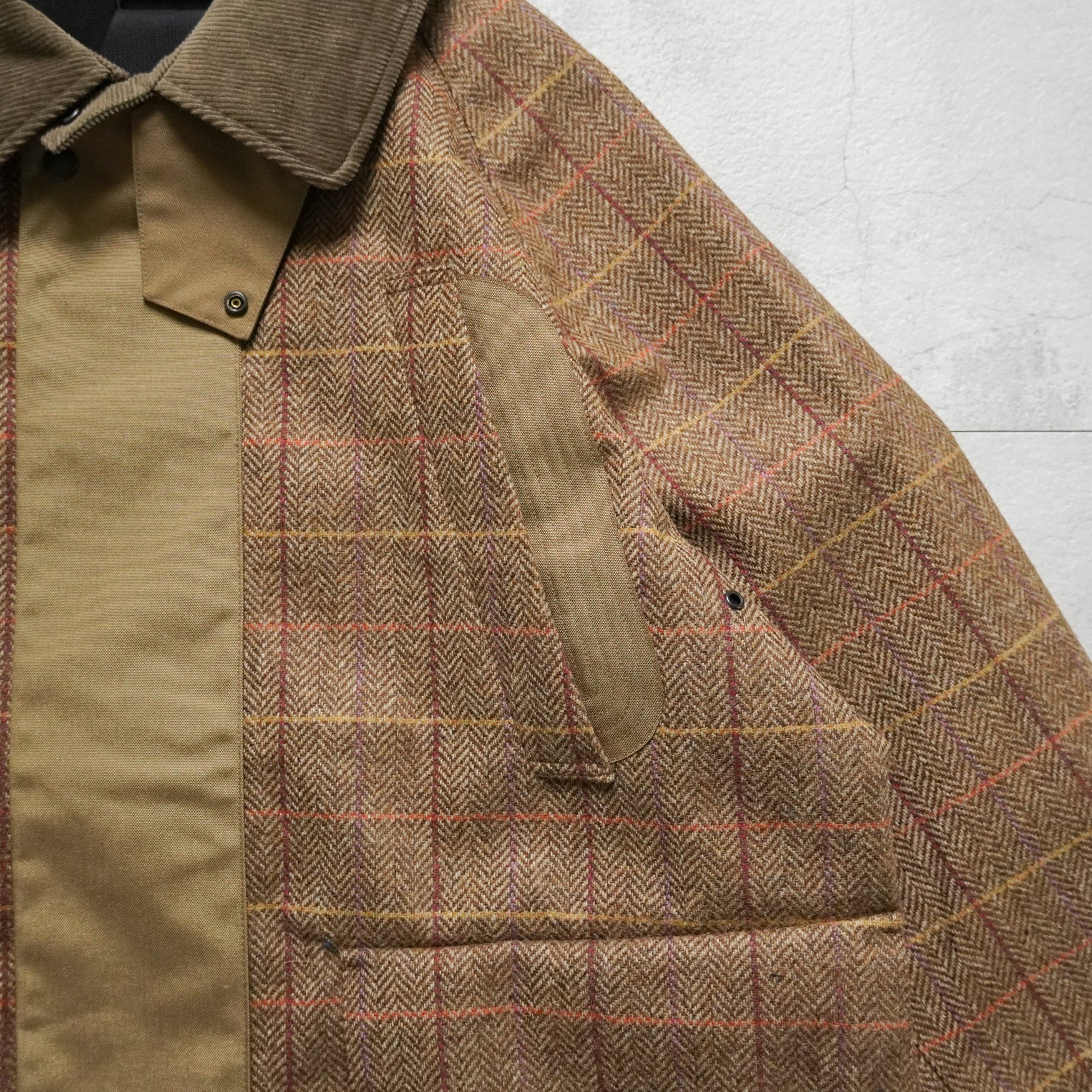 MOON TWEED 3 LAYERED JACKET - BROWN - – TENG STORE OSAKA