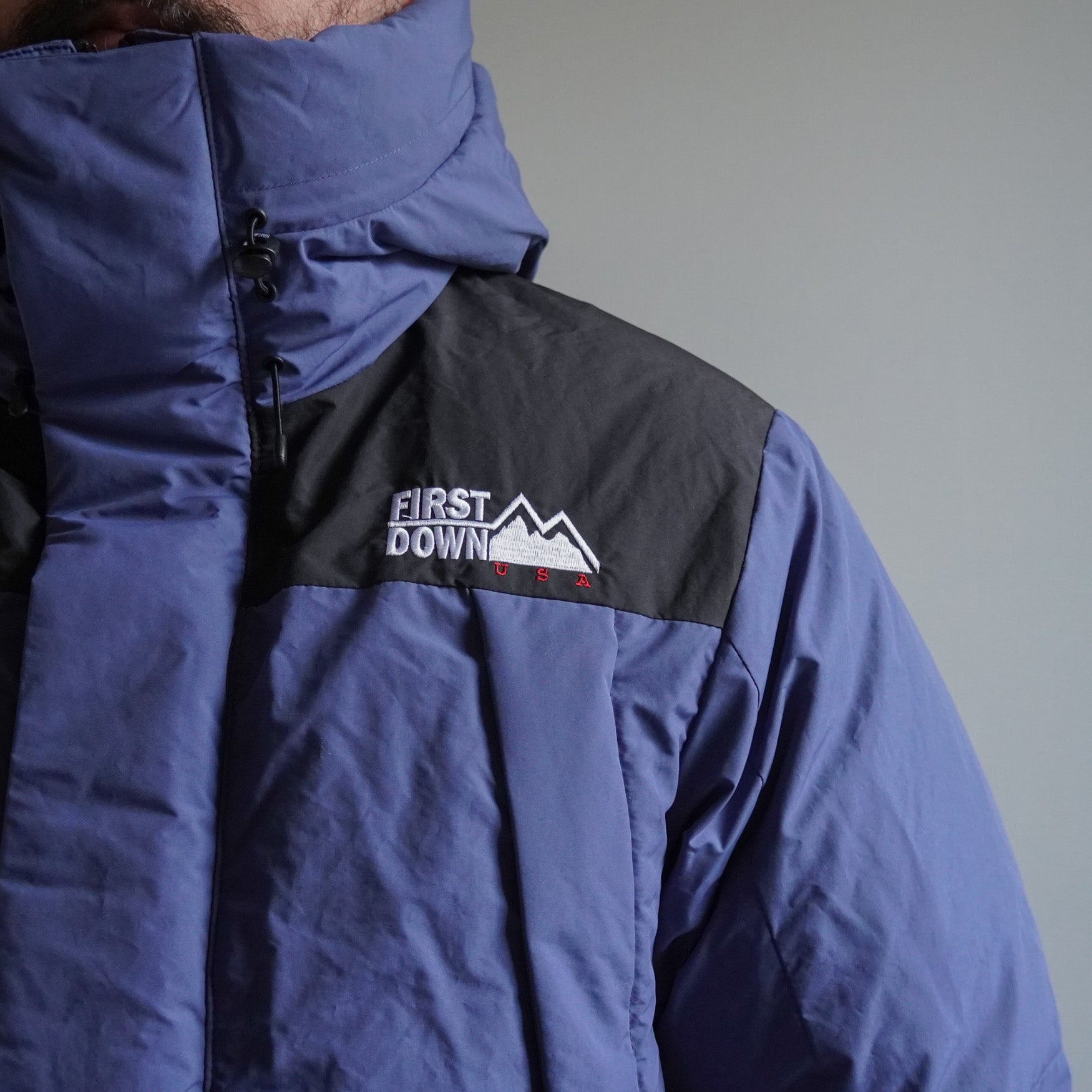 WRAP DOWN PARKA DICROS® MAURI - FADE BLUE - – TENG STORE OSAKA