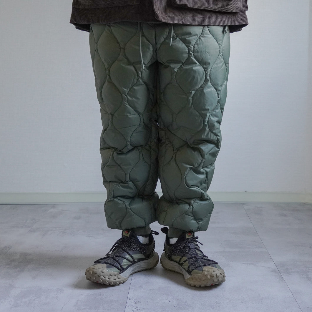 MILITARY SOFT SHELL DOWN PANTS - OLIVE -