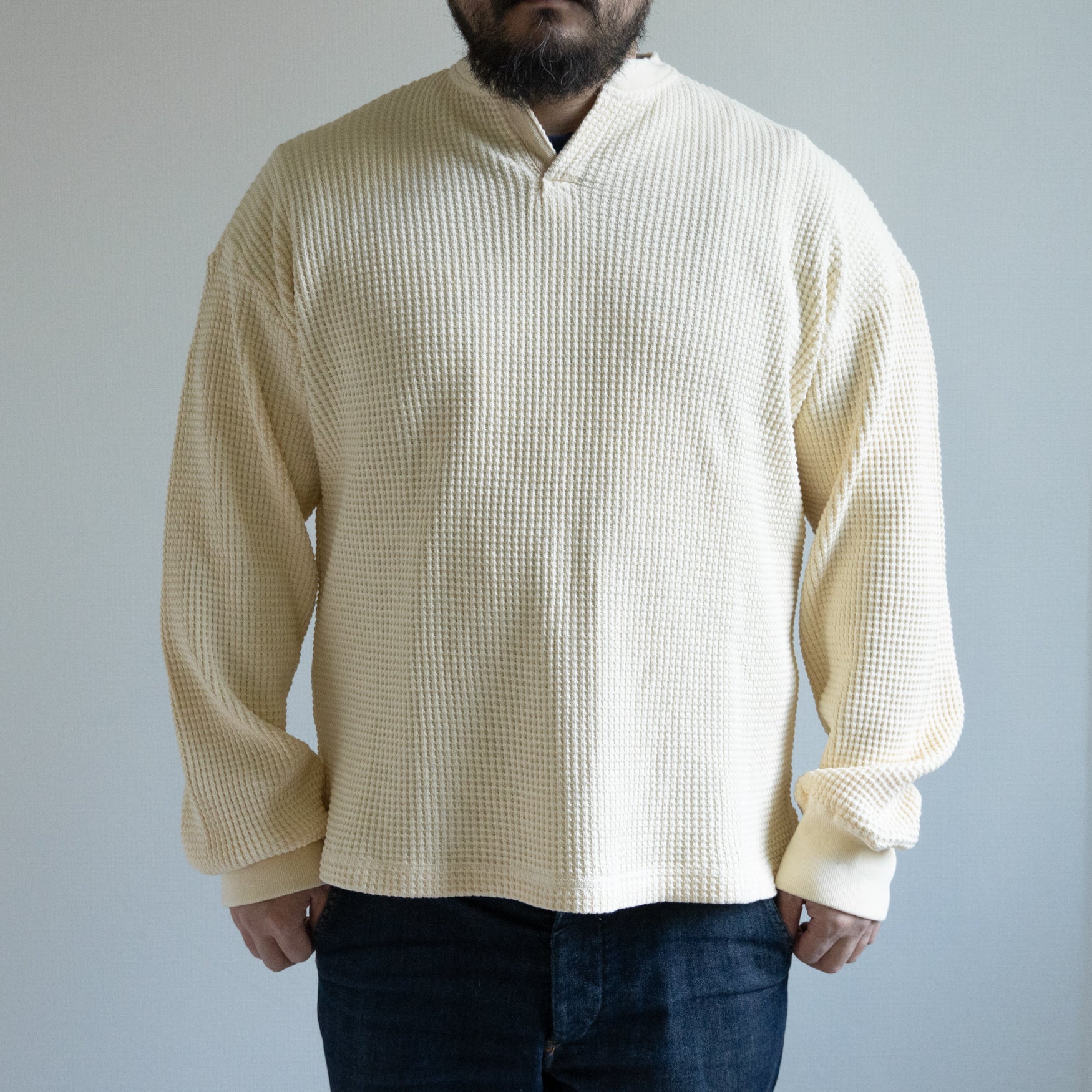サイズL 白 STICK OUT LOGO L/S TEE 13536J