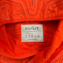 画像をギャラリービューアに読み込む, NORBIT - AINU QUILTING HOODIE - ORANGE
