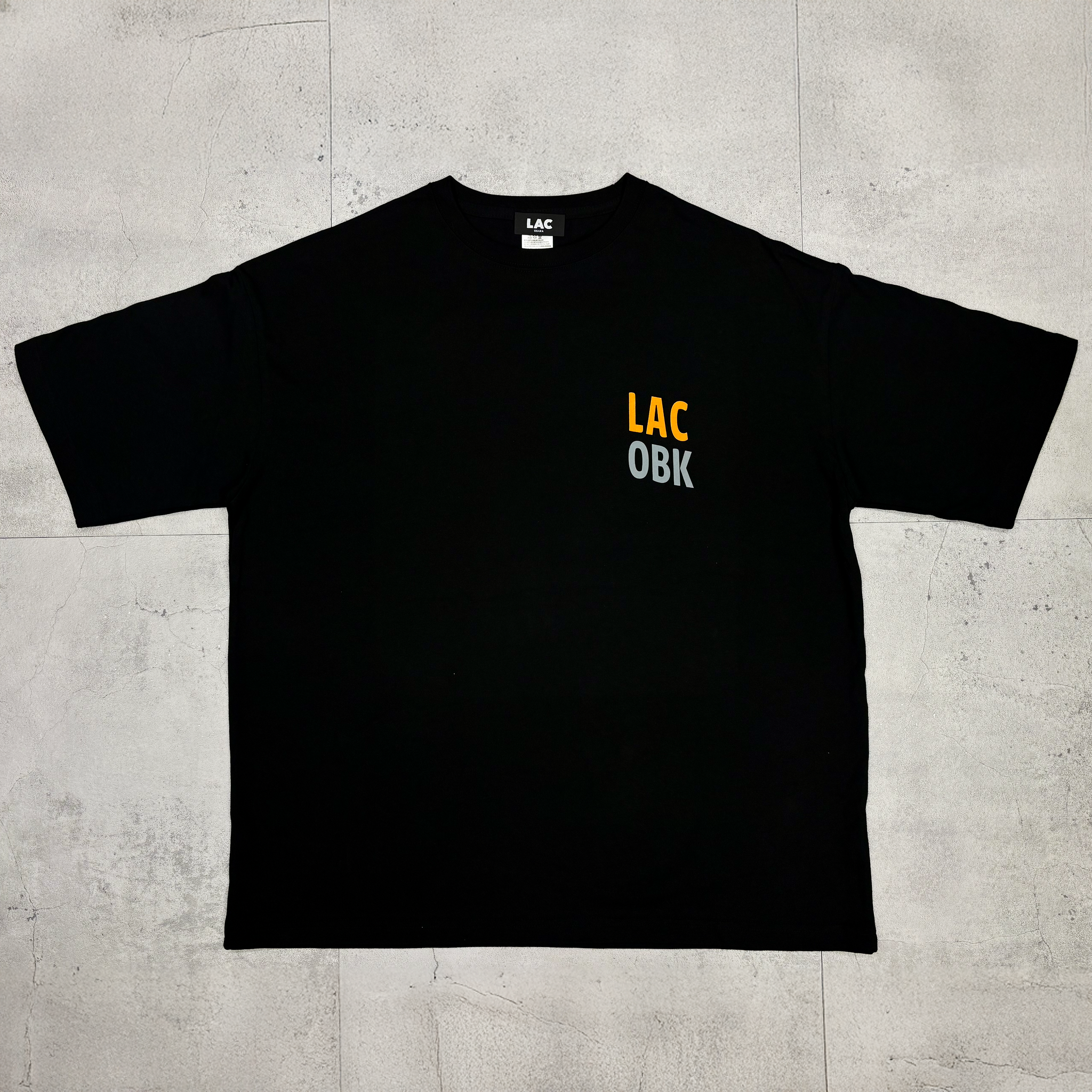 LAC × OBKSHOP SHORT SLEEVE T-SHIRT - BLACK – TENG STORE OSAKA