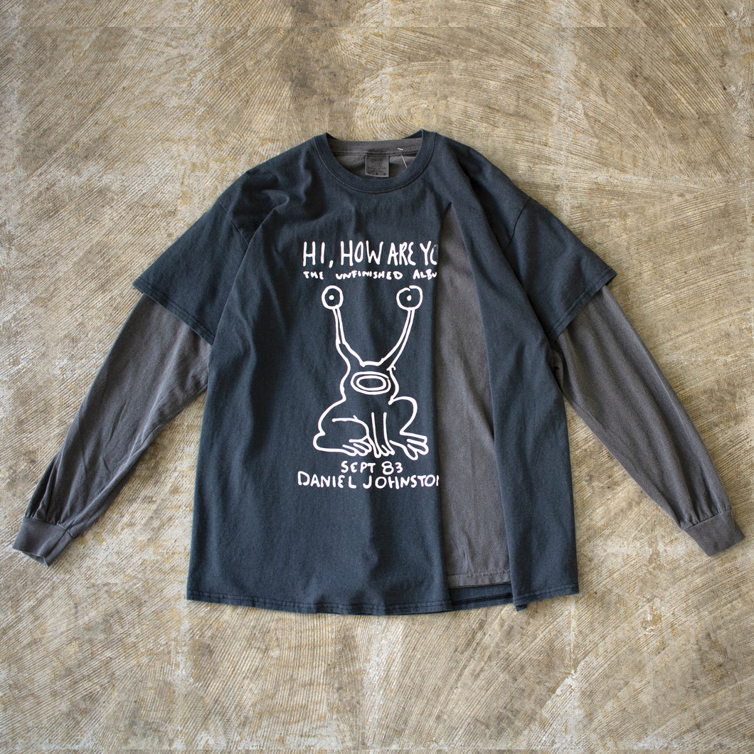 LAYERED COMFORT COLOR L/S WITH TEE -DANIEL JOHNSTON- BLACK