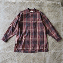 Load image into Gallery viewer, BIG CHECK DOUBLE POCKET SHIRTS --BROWN-
