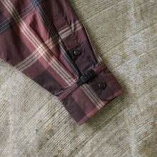 Load image into Gallery viewer, BIG CHECK DOUBLE POCKET SHIRTS --BROWN-
