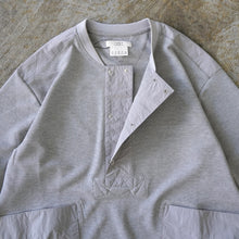 Load image into Gallery viewer, Waffle Henry Neck L/S Pocket Tee --GRAY-
